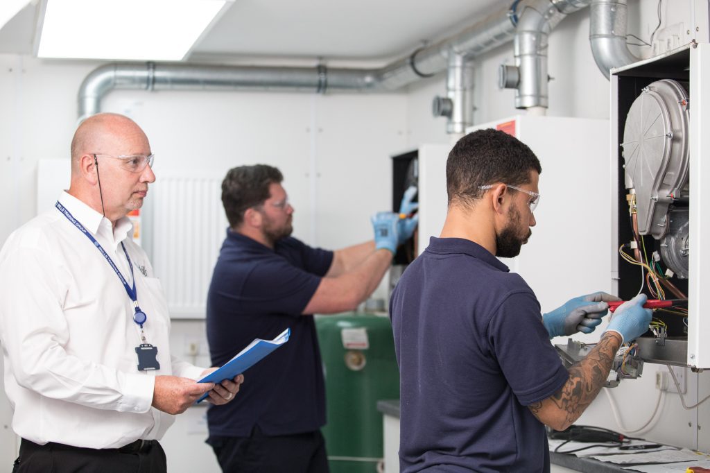 safe isolation of boiler during a gas engineer course