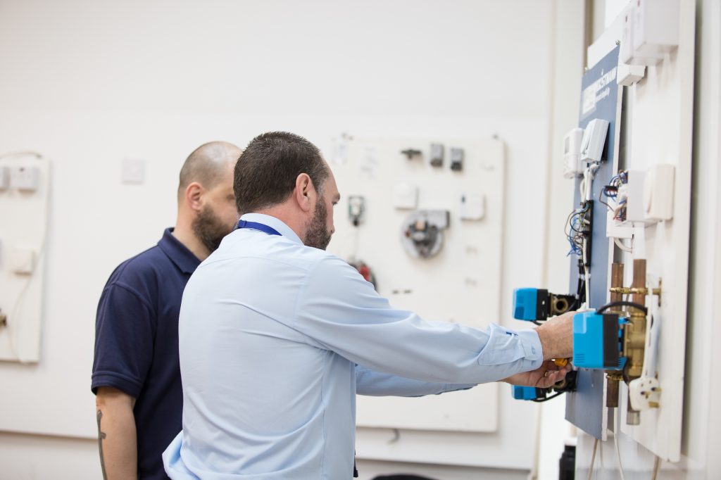 Glenn doing controls training