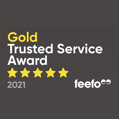Feefo Gold Service Award Badge