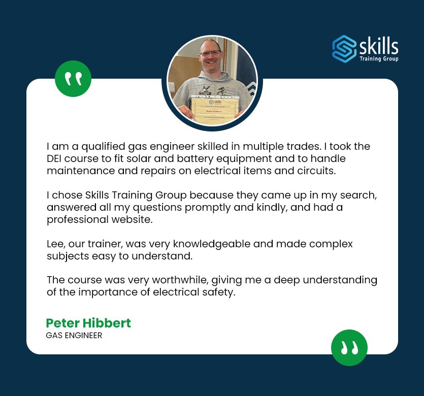 DEI course testimonial